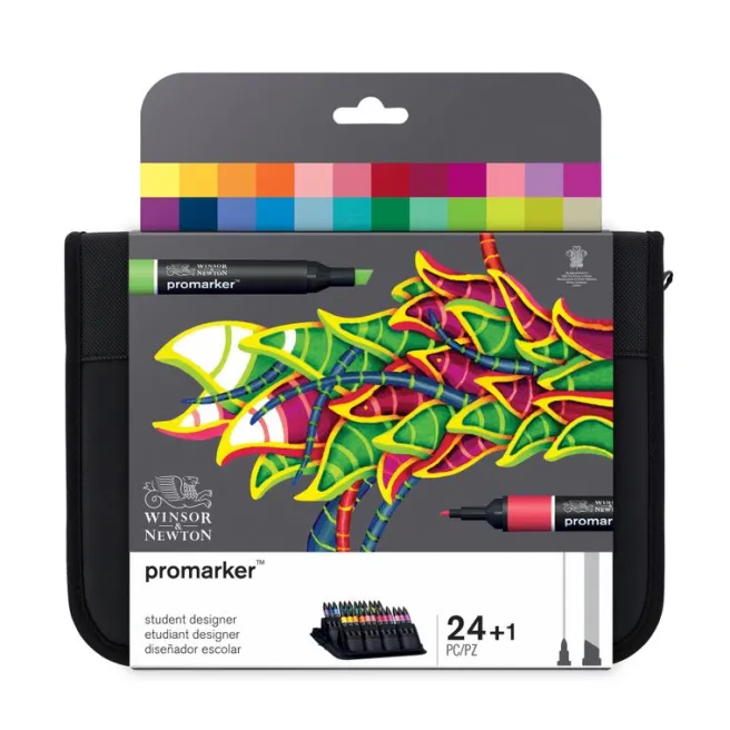 Sivellintussilajitelma 24kpl WN Promarker - Student Set