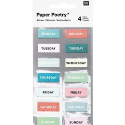 Tarrasetti Paper Poetry - Bujo Weekdays Green
