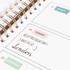 Tarrasetti Paper Poetry - Bujo Weekdays Green