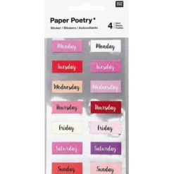 Tarrasetti Paper Poetry - Bujo Weekdays