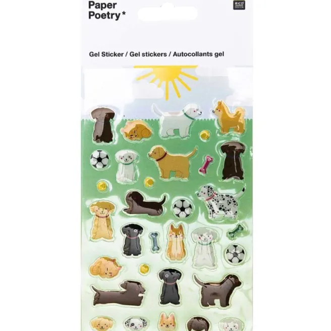 Tarrasetti Paper Poetry - Gel stickers Dogs