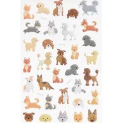 Tarrasetti Paper Poetry - Puffy stickers dogs