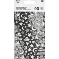Tarrasetti Paper Poetry - Space, glow in the dark