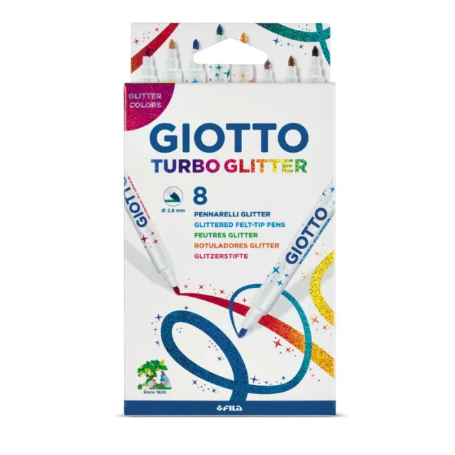 Turbo Glitter-tussit Giotto - 8kpl