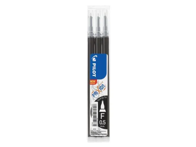 Täyttöpakkaus Pilot - Frixion Point 3 kpl 0,5 black