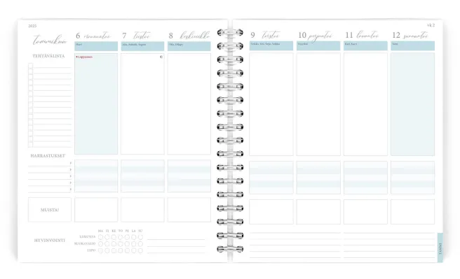 Viikkopäivyri 2026 Putinki Life Planner