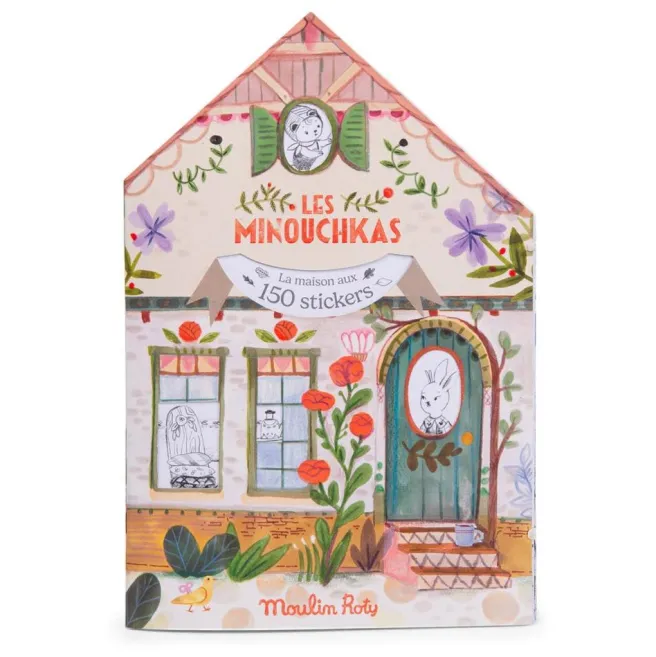 Värityskirja tarroilla Moulin Roty - Minouchkas