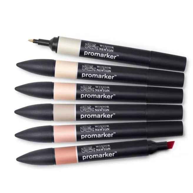 WN Promarker Skin tones 6-lajitelma set 1